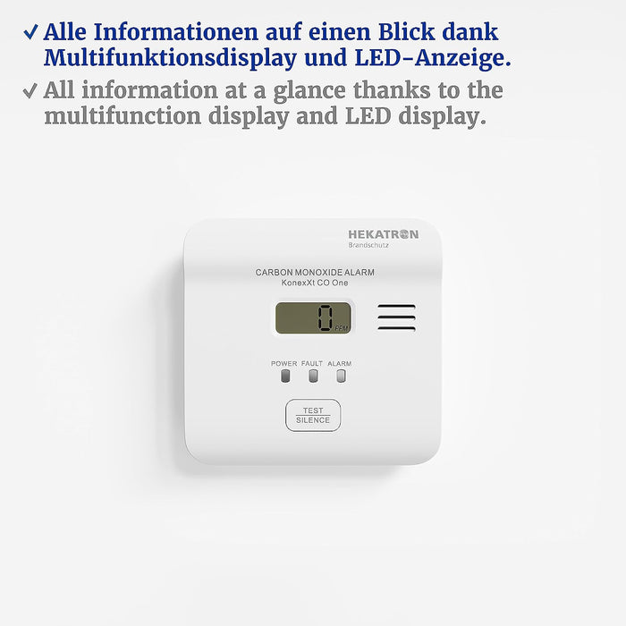 HEKATRON Kohlenmonoxidwarnmelder KonexXt CO One